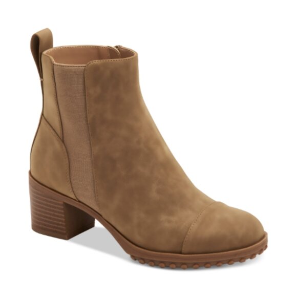 Giani Bernini Shoes - GIANI BERNINI Womens Brown Pulltab Cushioned Goring Sloann Round Toe Heels zipup